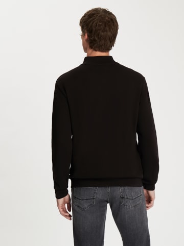 Cross Jeans Sweatjacke in Schwarz