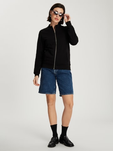 Cross Jeans Sweatjacke in Schwarz