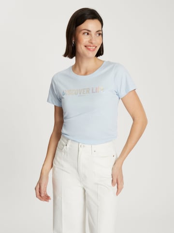 Cross Jeans Koszulka w kolorze błękitnym