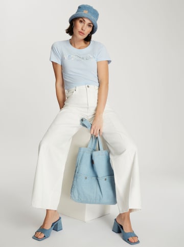 Cross Jeans Koszulka w kolorze błękitnym