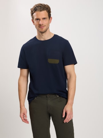 Cross Jeans Shirt donkerblauw