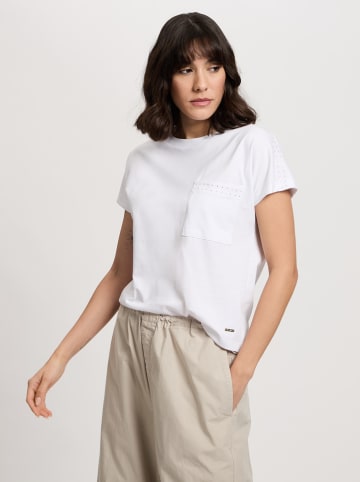 Cross Jeans Koszulka w kolorze białym