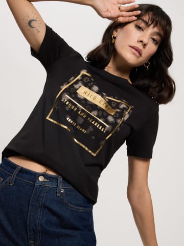 Cross Jeans Koszulka w kolorze czarnym