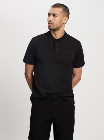 Cross Jeans Poloshirt in Schwarz