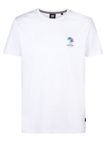 Petrol Shirt in Weiß