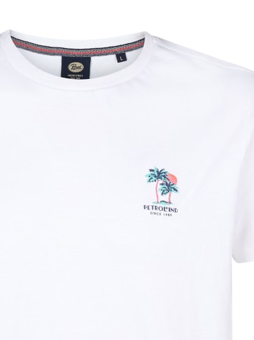 Petrol Shirt in Weiß