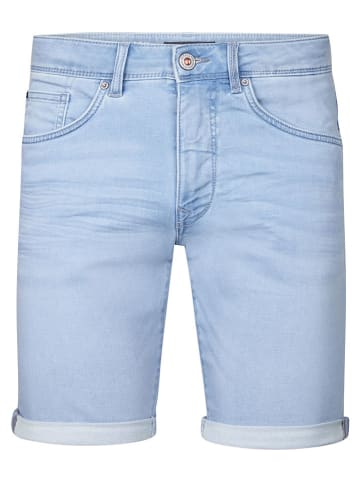 Petrol Industries Spijkerbermuda lichtblauw