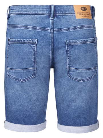 Petrol Jeans-Bermudas in Blau