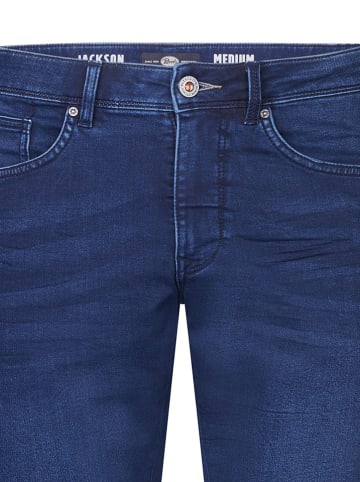 Petrol Industries Spijkerbermuda donkerblauw