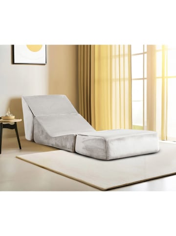 Evila Schlafsessel "Origami" in Grau - (B)70 x (H)70 x (T)100 cm