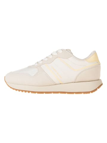 Tommy Hilfiger Leder-Sneakers in Beige/ Gelb