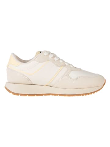 Tommy Hilfiger Leder-Sneakers in Beige/ Gelb