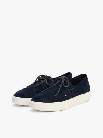 Tommy Hilfiger Shoes Leder-Mokassins in Dunkelblau
