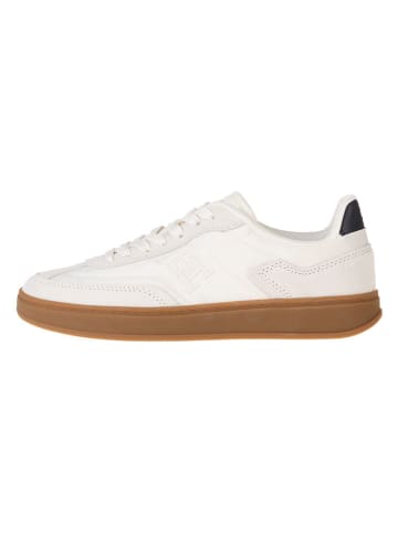 Tommy Hilfiger Leder-Sneakers in Creme