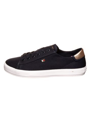 Tommy Hilfiger Sneakers in Dunkelblau/ Gold