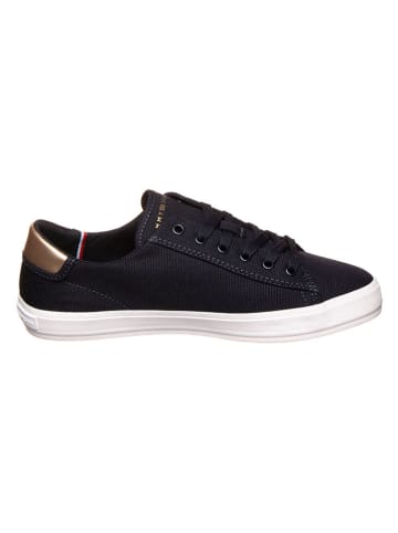 Tommy Hilfiger Sneakers in Dunkelblau/ Gold