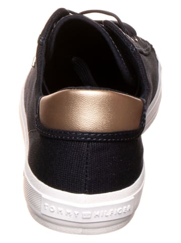 Tommy Hilfiger Sneakers in Dunkelblau/ Gold