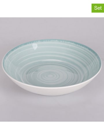 Villa d´Este 6er-Set: Suppenteller "Baita" in Mint - Ø 20,5 cm