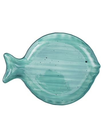 Villa d´Este Servierteller "Kos" in Mint - (L)35,2 cm