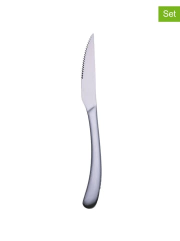 Villa d´Este 6er-Set: Edelstahl-Steakmesser - (L)24,2 cm
