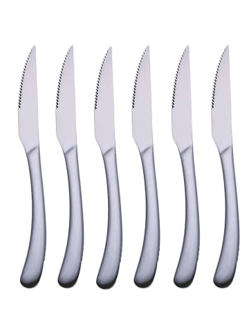 Villa d´Este 6er-Set: Edelstahl-Steakmesser - (L)24,2 cm