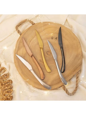 Villa d´Este 6er-Set: Edelstahl-Steakmesser - (L)24,2 cm