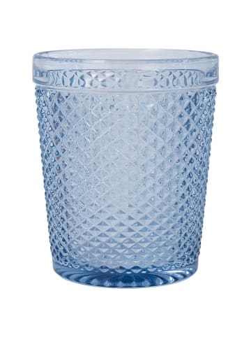 Villa d´Este 6-delige set: glazen "Honey" blauw/transparant - 300 ml
