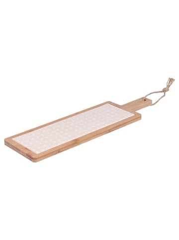 Villa d´Este Schneidebrett "Ginza" in Hellbraun/ Rosa - (B)12,5 x (H)40 x (T)1,2 cm