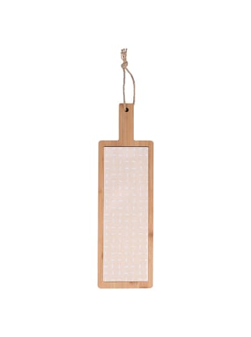 Villa d´Este Schneidebrett "Ginza" in Hellbraun/ Rosa - (B)12,5 x (H)40 x (T)1,2 cm