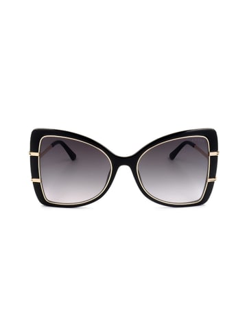 Guess Damen-Sonnenbrille in Schwarz/ Gold