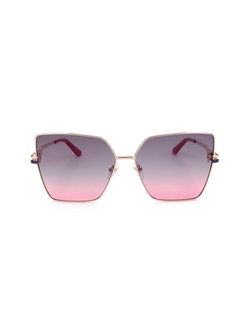 Guess Damskie okulary przeciwsłoneczne w kolorze złoto-różowym