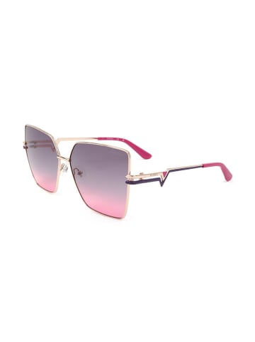 Guess Damskie okulary przeciwsłoneczne w kolorze złoto-różowym