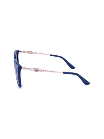 Guess Damskie okulary przeciwsłoneczne w kolorze niebieskim