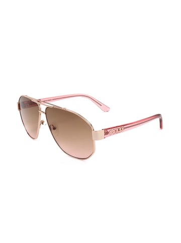 Guess Damskie okulary przeciwsłoneczne w kolorze różowozłotym