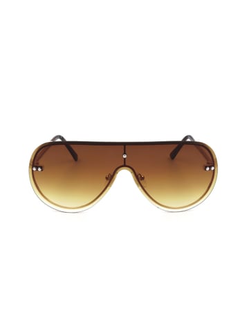 Guess Damskie okulary przeciwsłoneczne w kolorze złoto-żółtym