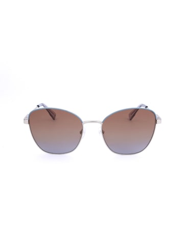 Longchamp Damskie okulary przeciwsłoneczne w kolorze srebrnym