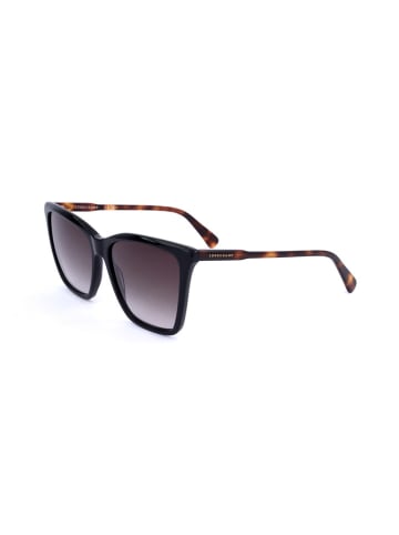 Longchamp Damskie okulary przeciwsłoneczne w kolorze jasnobrązowo-czarnym