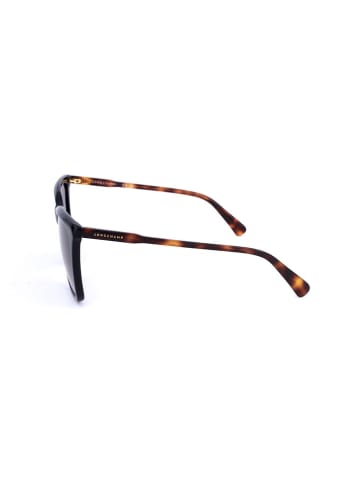 Longchamp Damskie okulary przeciwsłoneczne w kolorze jasnobrązowo-czarnym