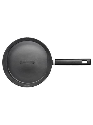 Fiskars 2-delige set: braadpan met deksel "Hard Face" zilverkleurig/zwart - Ø 26 cm