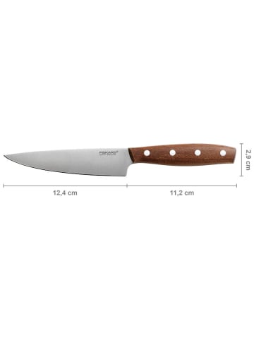Fiskars Nóż "Norr" w kolorze brązowym do obierania - dł. 12 cm