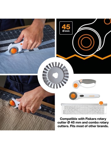 Fiskars Rolmes zilverkleurig  Ø 4,5 cm -