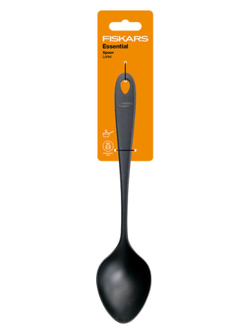 Fiskars Kochlöffel ''Essential'' in Schwarz - (L)29,5 cm