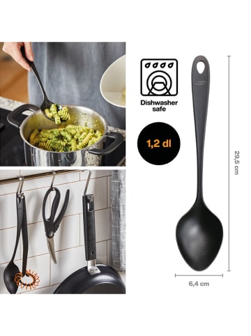 Fiskars Kochlöffel ''Essential'' in Schwarz - (L)29,5 cm
