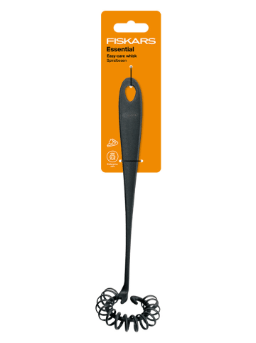 Fiskars Schneebesen ''Essential'' in Schwarz - (L)27 cm