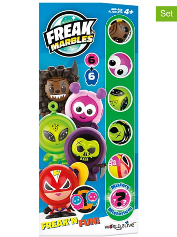 Carletto 6er-Set Murmeln "Freak Marbles & Skins GREEN" - ab 4 Jahren