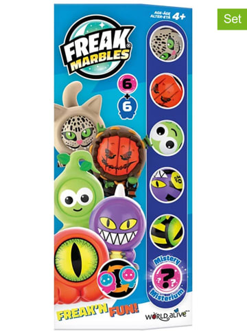 Carletto 6er-Set Murmeln "Freak Marbles & Skins BLUE" - ab 4 Jahren