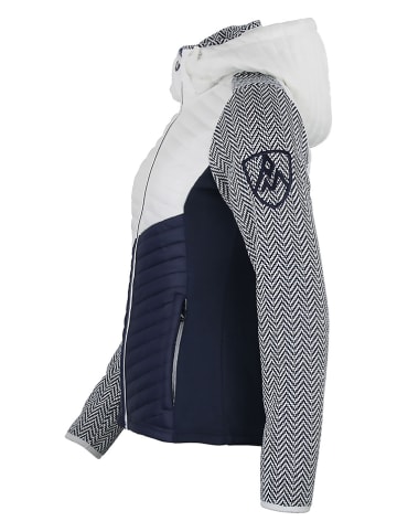 Peak Mountain Tussenjas wit/donkerblauw