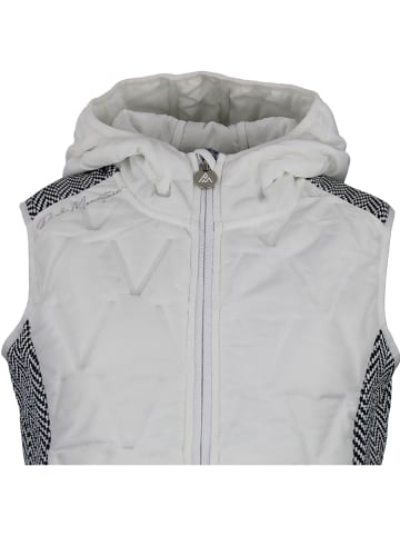 Peak Mountain Doorgestikte bodywarmer wit/zwart
