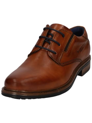 Bugatti Leder-Schnürschuhe in Hellbraun