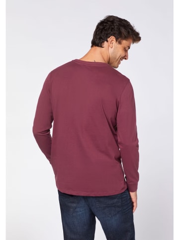 Polo Sylt Longsleeve in Bordeaux